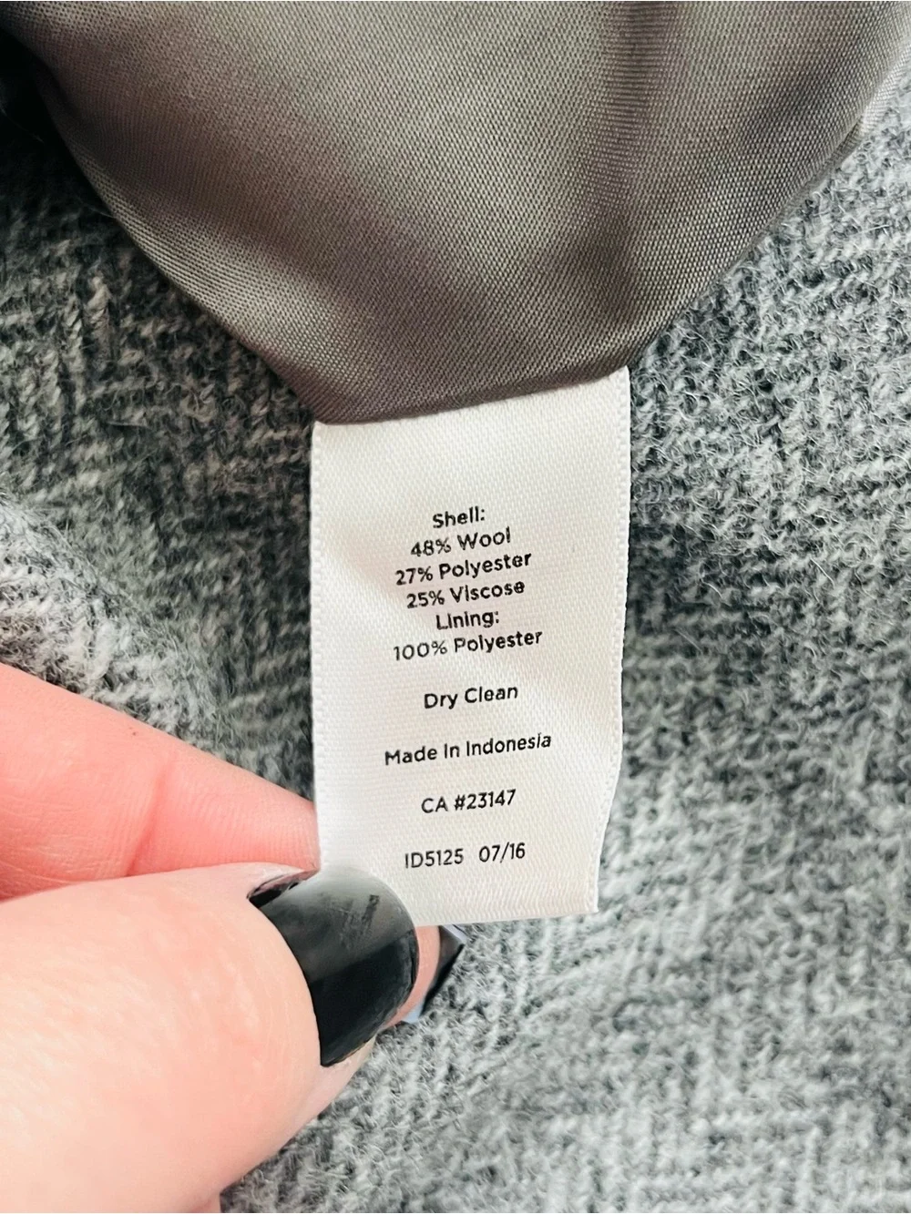 Talbots Wool Mix Pencil Straight Skirt Business Casual Minimalist Preppy Lined